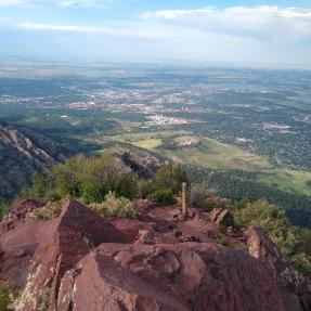 View from Bear Peak in summer