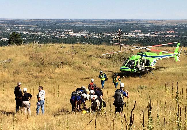 Rangers during search and rescue training