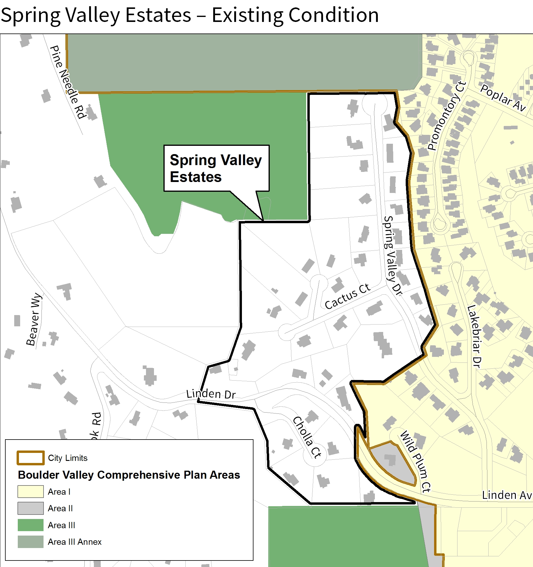 Existing Planning Area Designation:  Outside the Planning Area Boundary