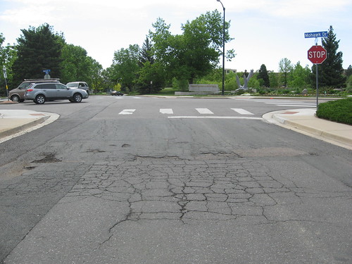 Comanche Drive Before Pavement Work