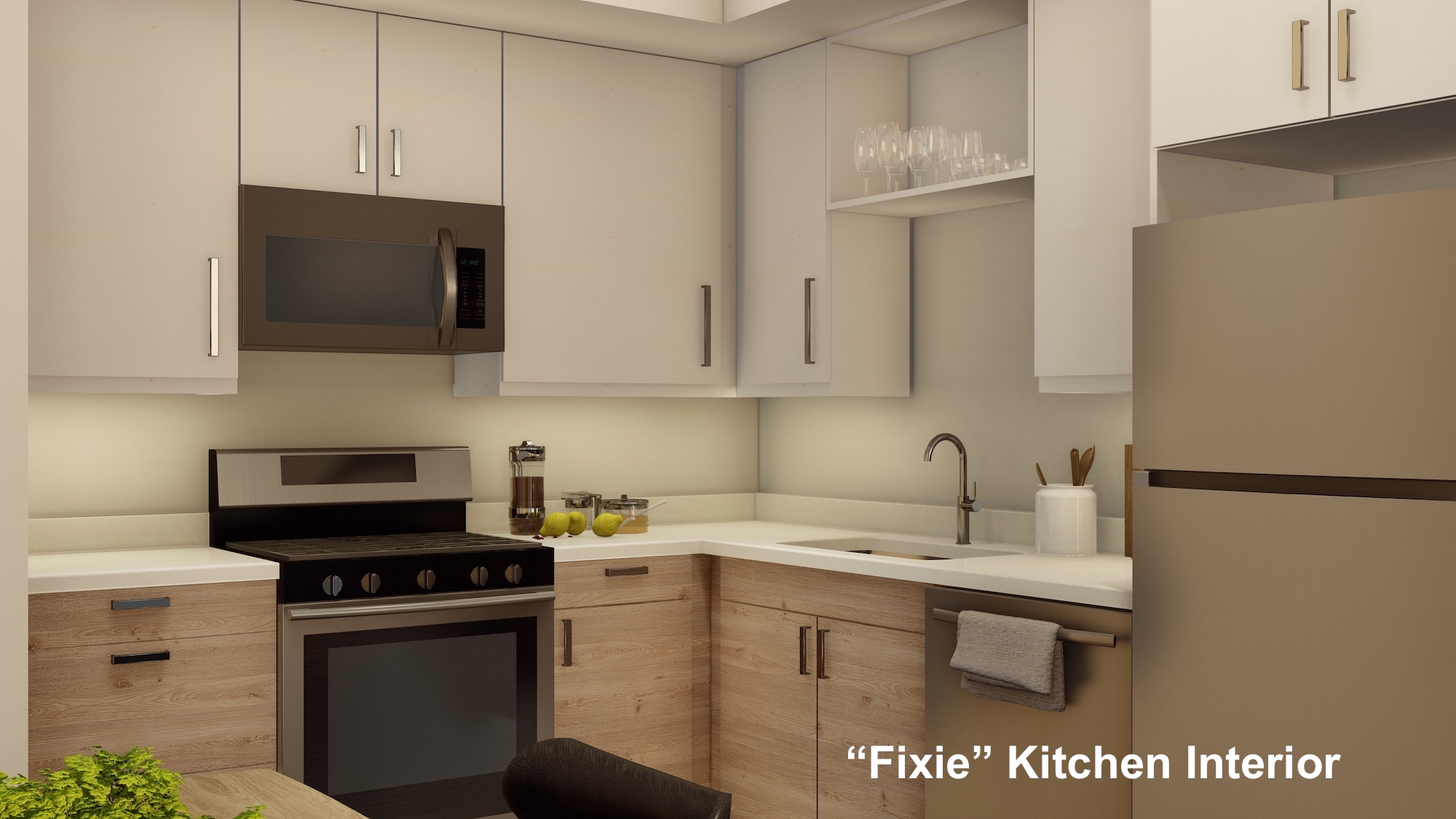 Velo Condos Airport Rd - Fixie Affordable Light Kitchen Closeup