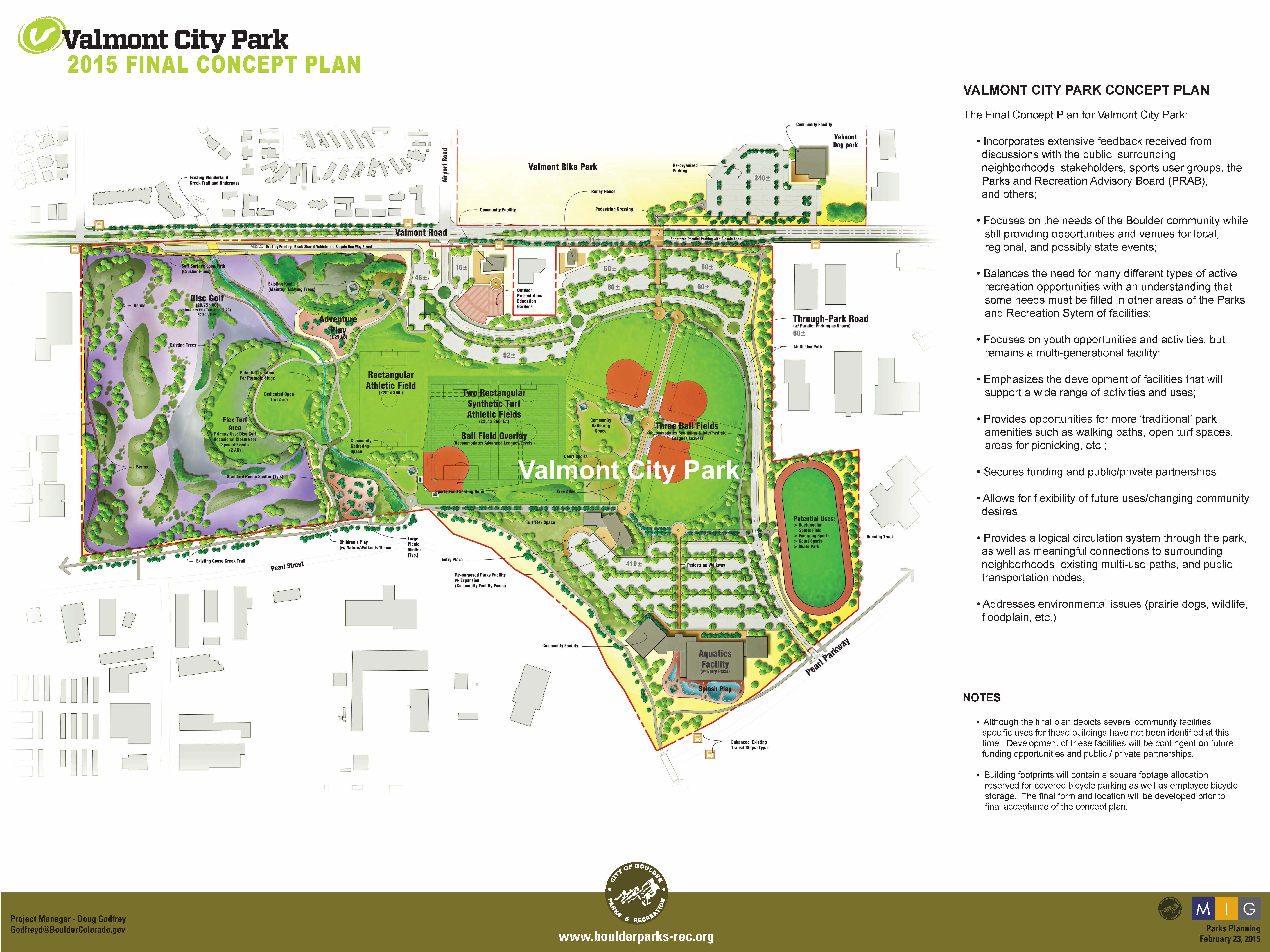 Velo Condos Airport Rd - Valmont Park Concept Plan