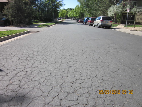 West Moorhead Circle Before Pavement Work