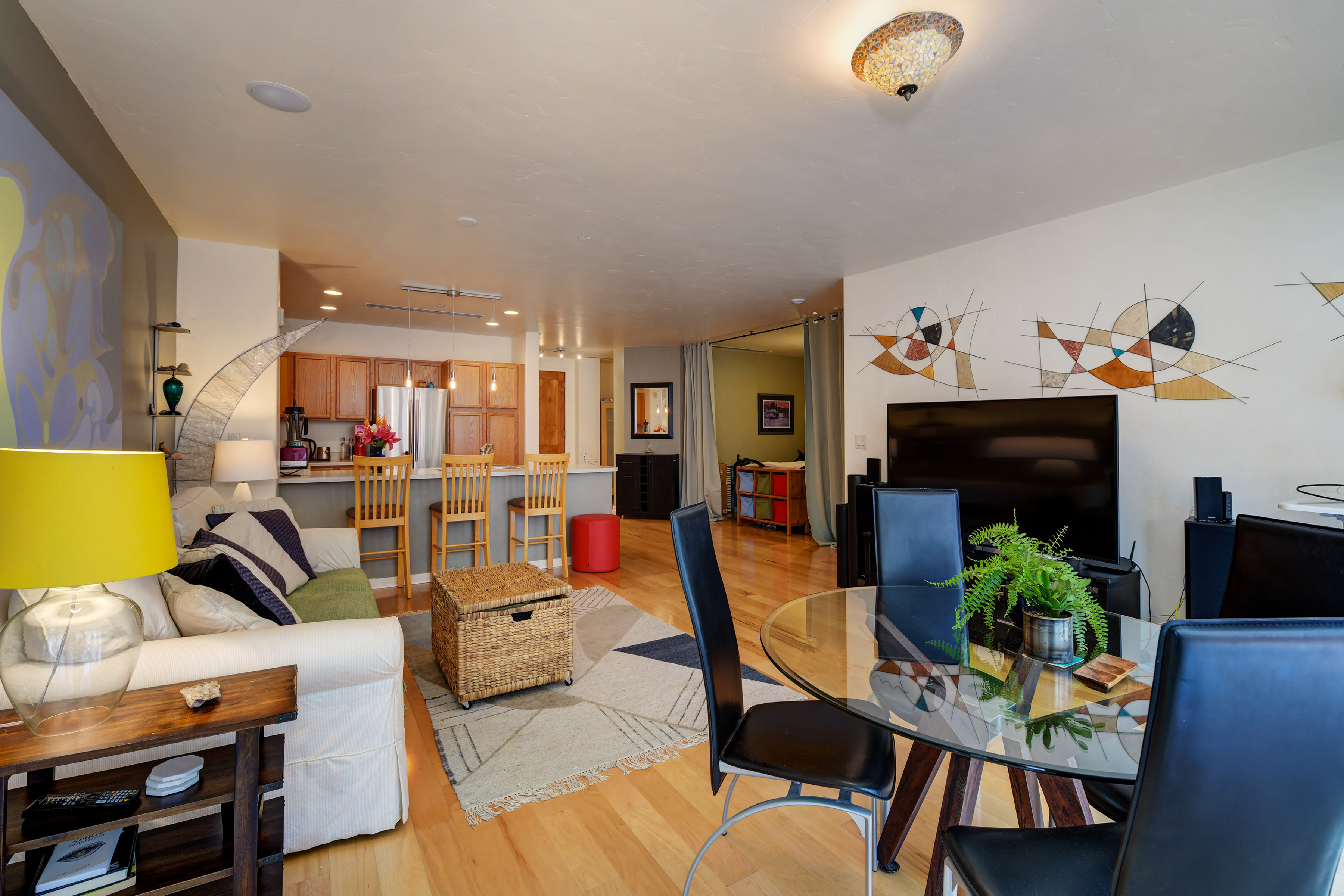 1301 Canyon Blvd Unit 205-12-dining, living, kitchen view