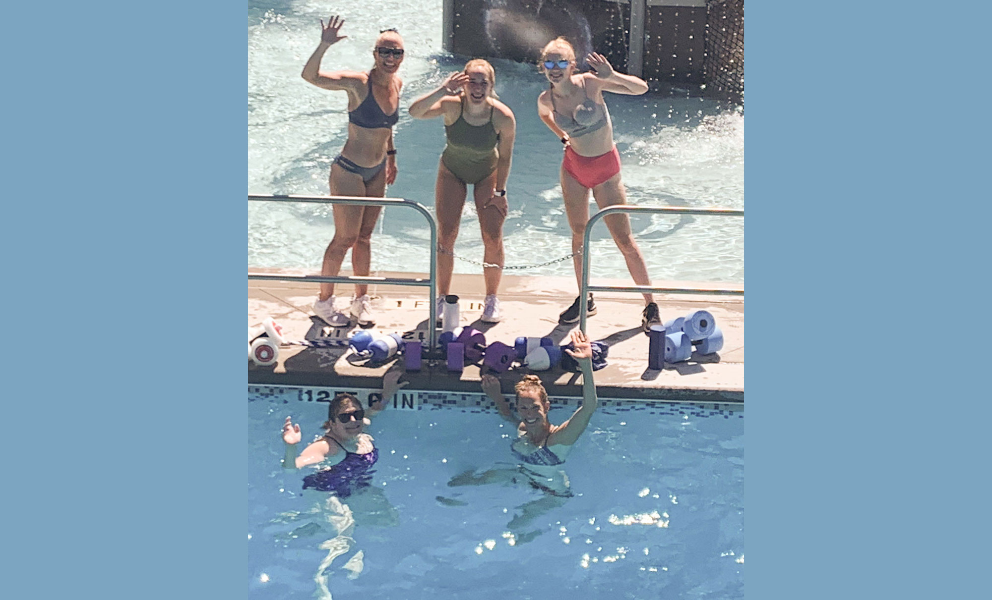 Water fitness class