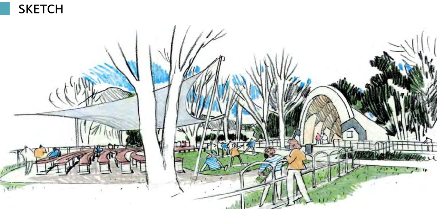 Bandshell Rendering of Proposed Treatments