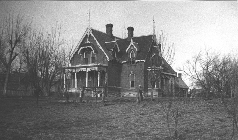 Front of Decker-Tyler House in Boulder from late 1800s