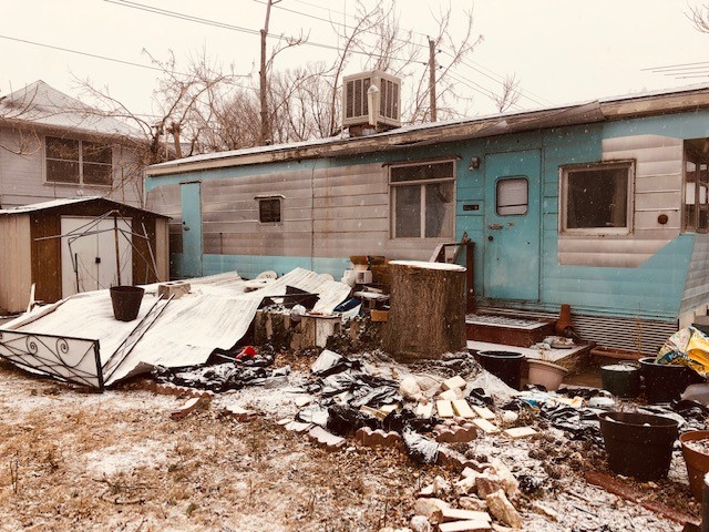 Wind storm damage