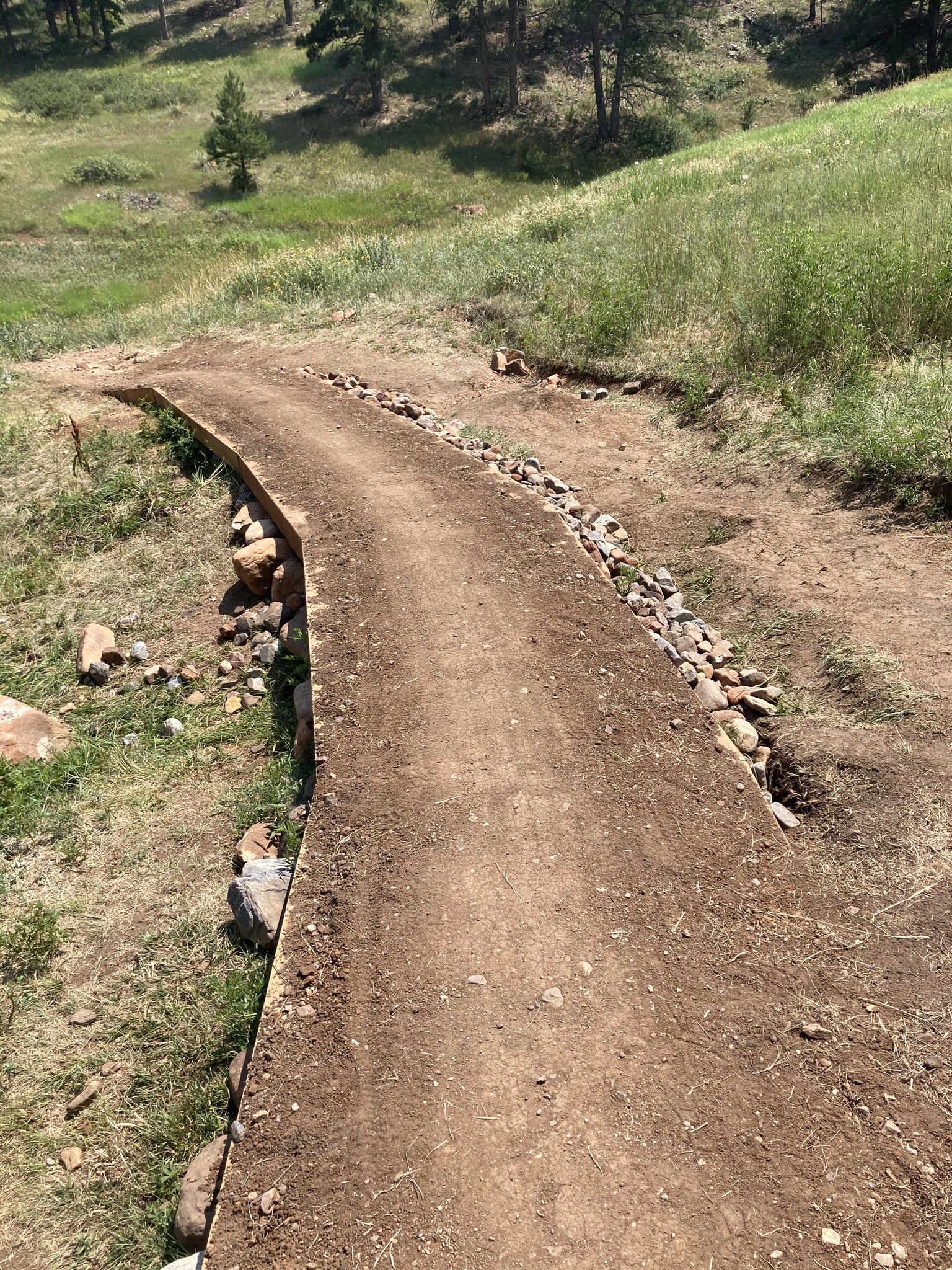 Trail causeway after work completed