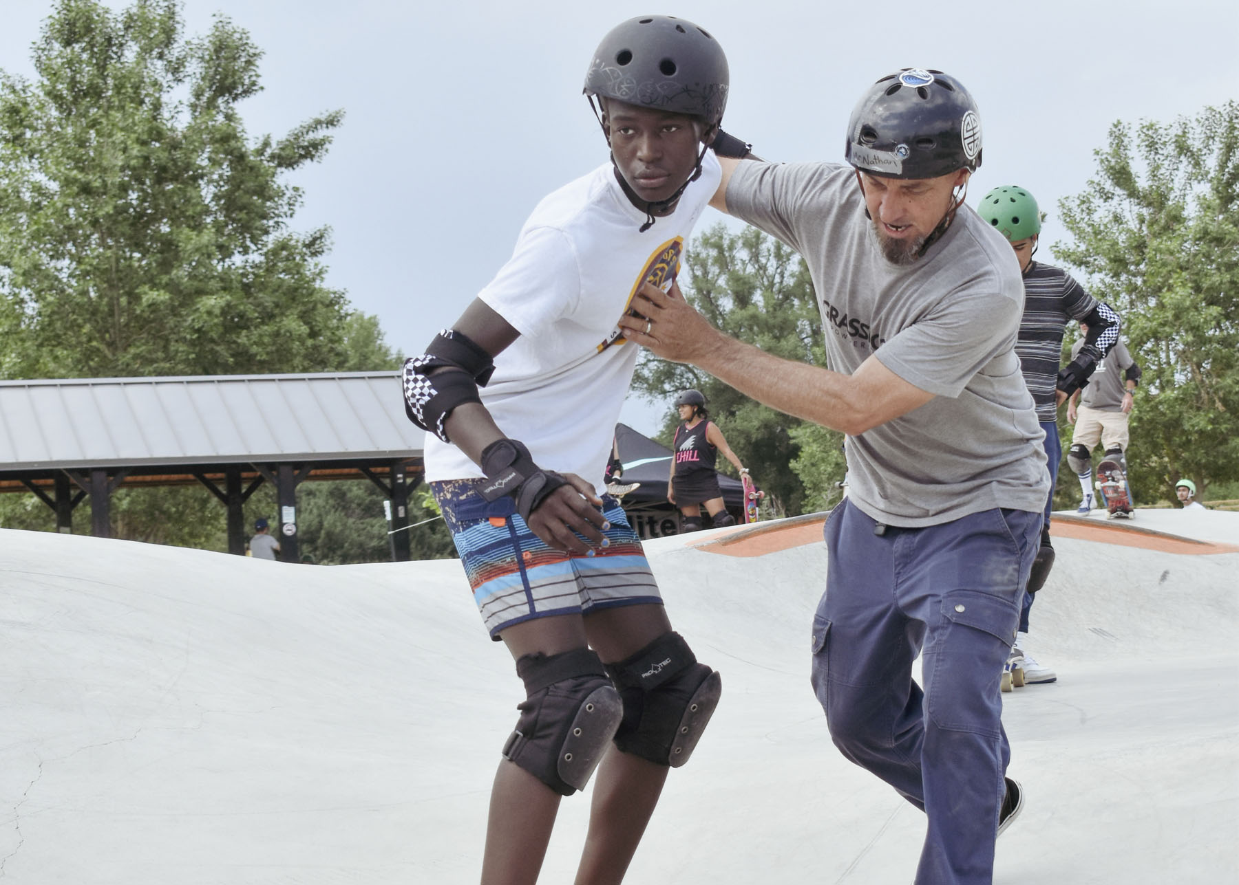 I Have A Dream Foundation kids skate at Valmont Park