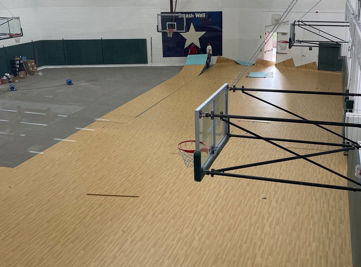 South Boulder Rec Center floor installation