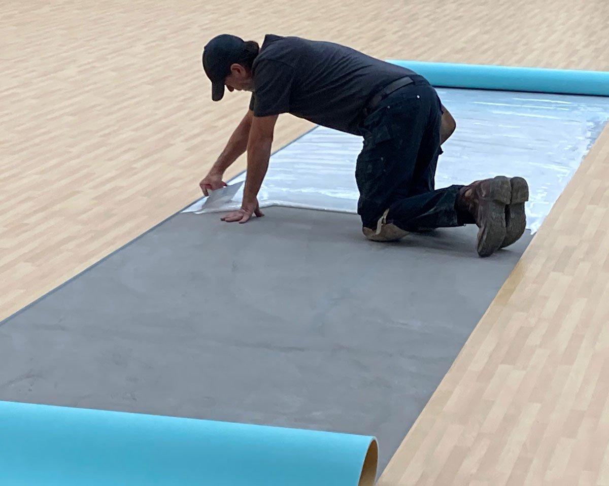 South Boulder Rec Center floor installation