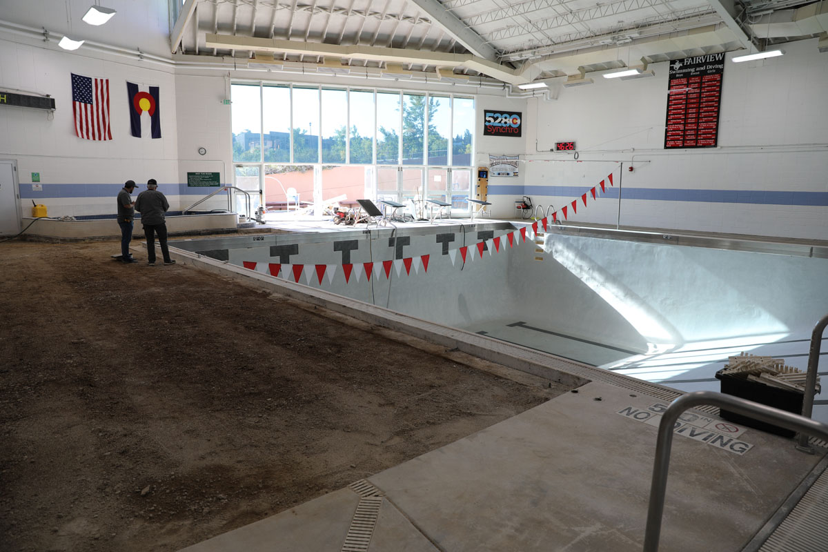 SBRC pool under construction