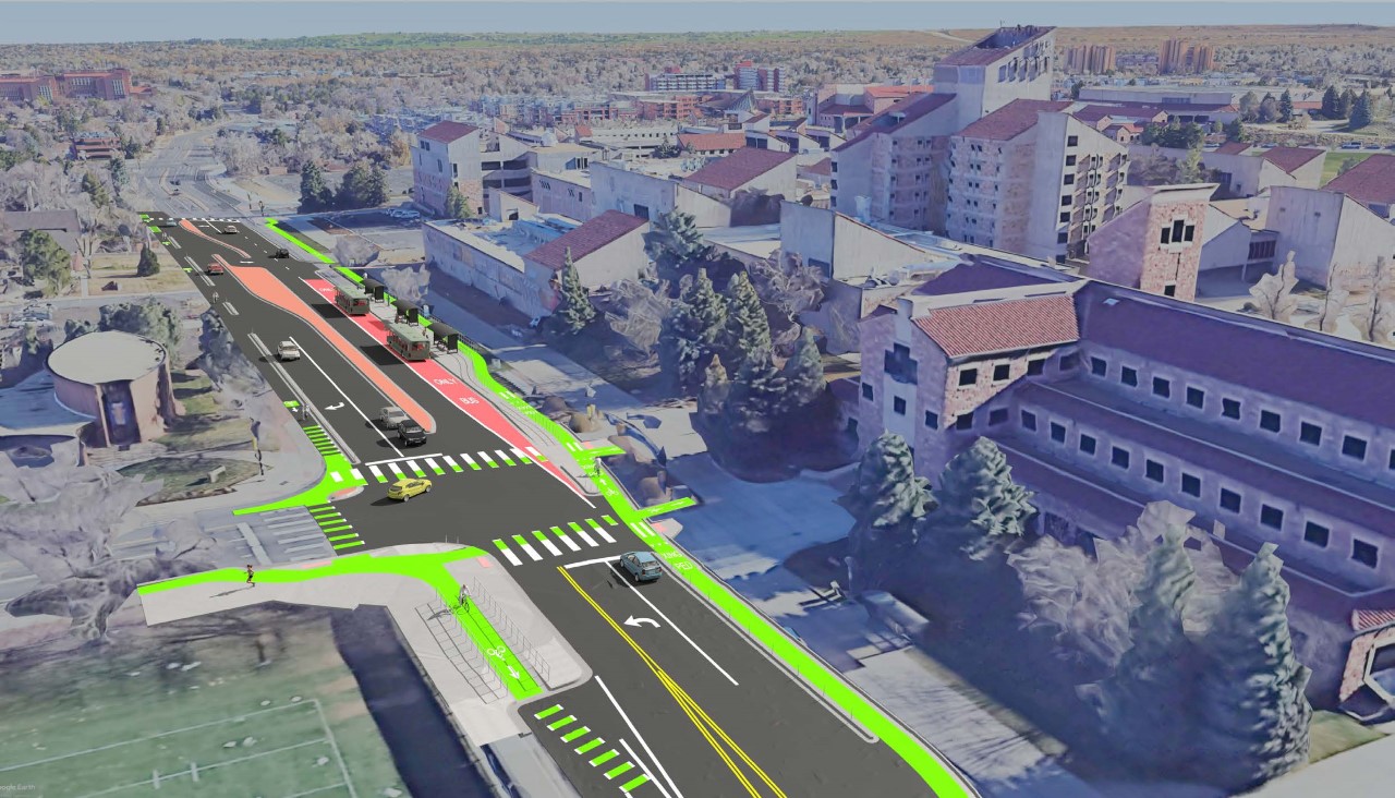A graphic of the West Colorado Avenue Multimodal Improvements