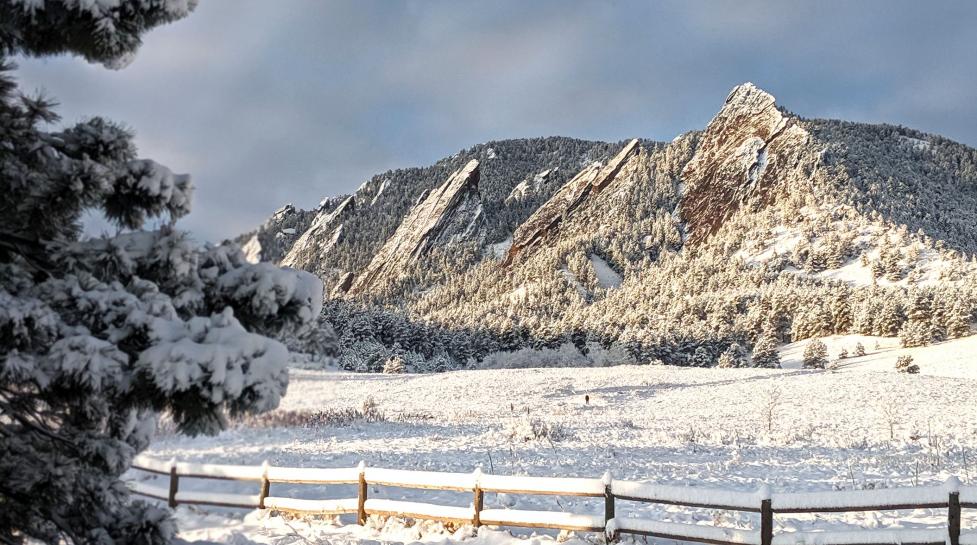winter flatirons