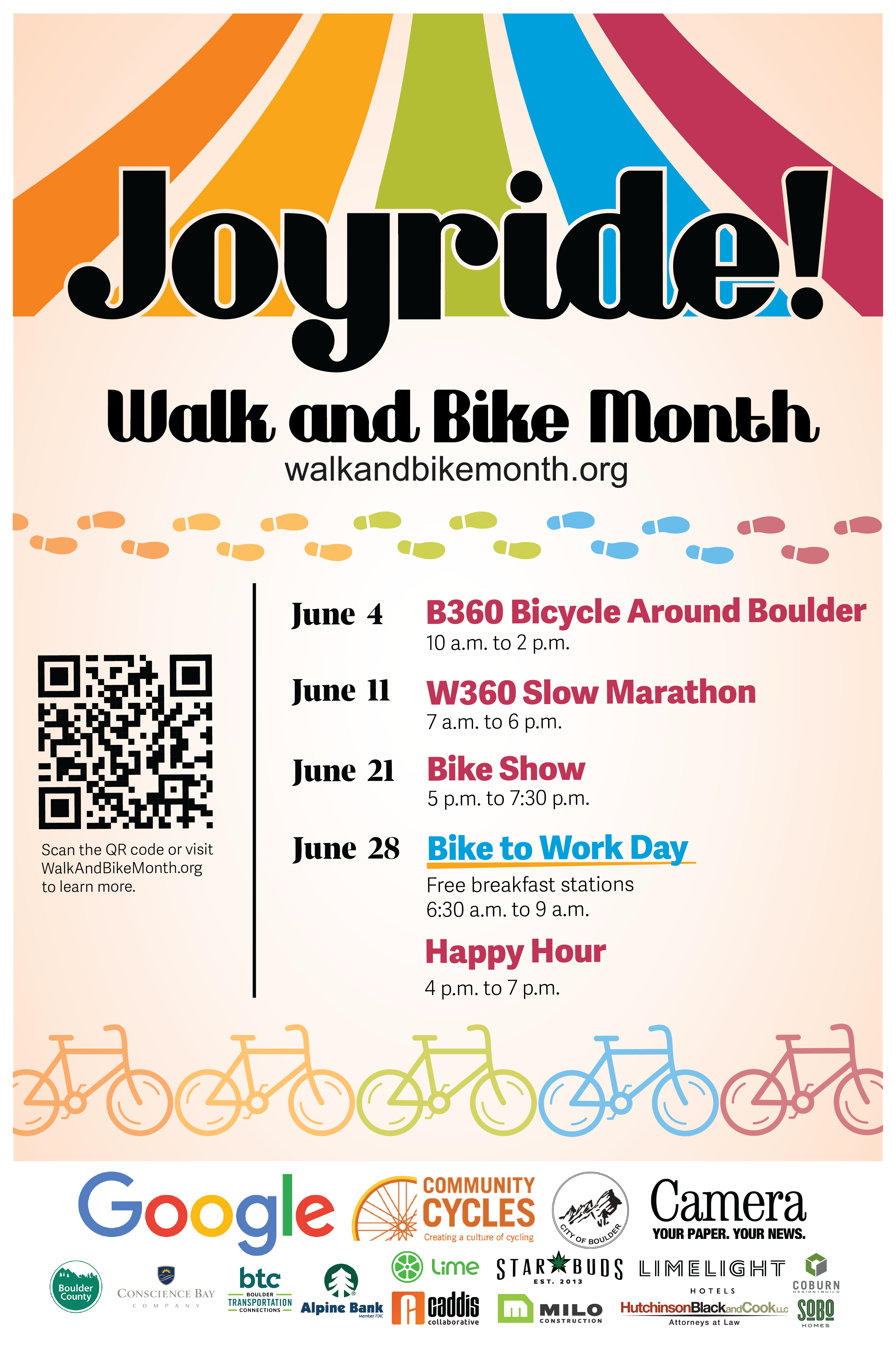 Poster for walk and bike month