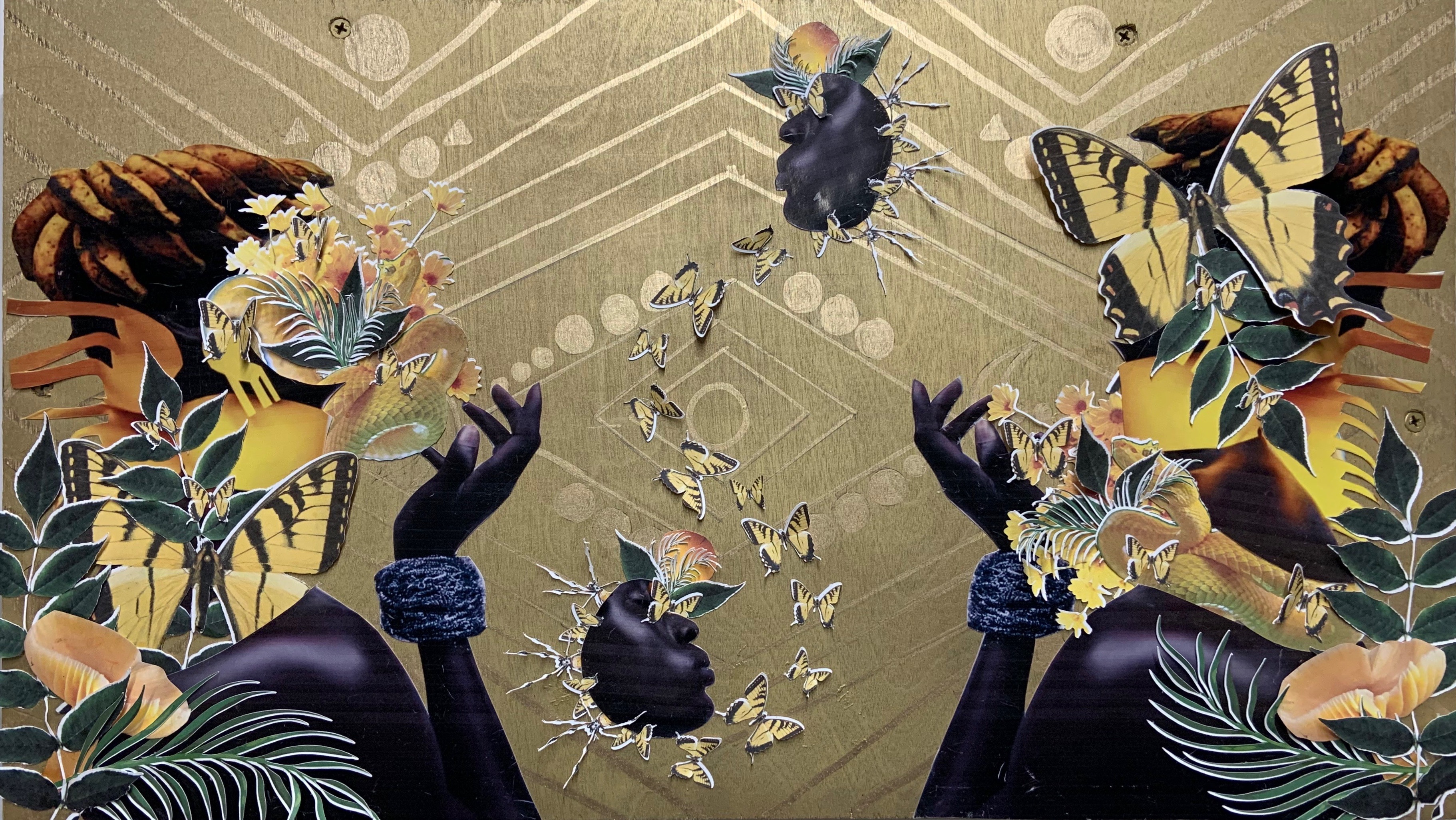 Collage called Mutual Butterflies by Yazz Atmore