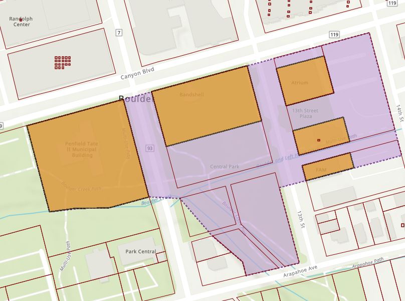 Map of the proposed historic district boundary