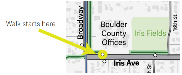 Map of Iris Walking Tour