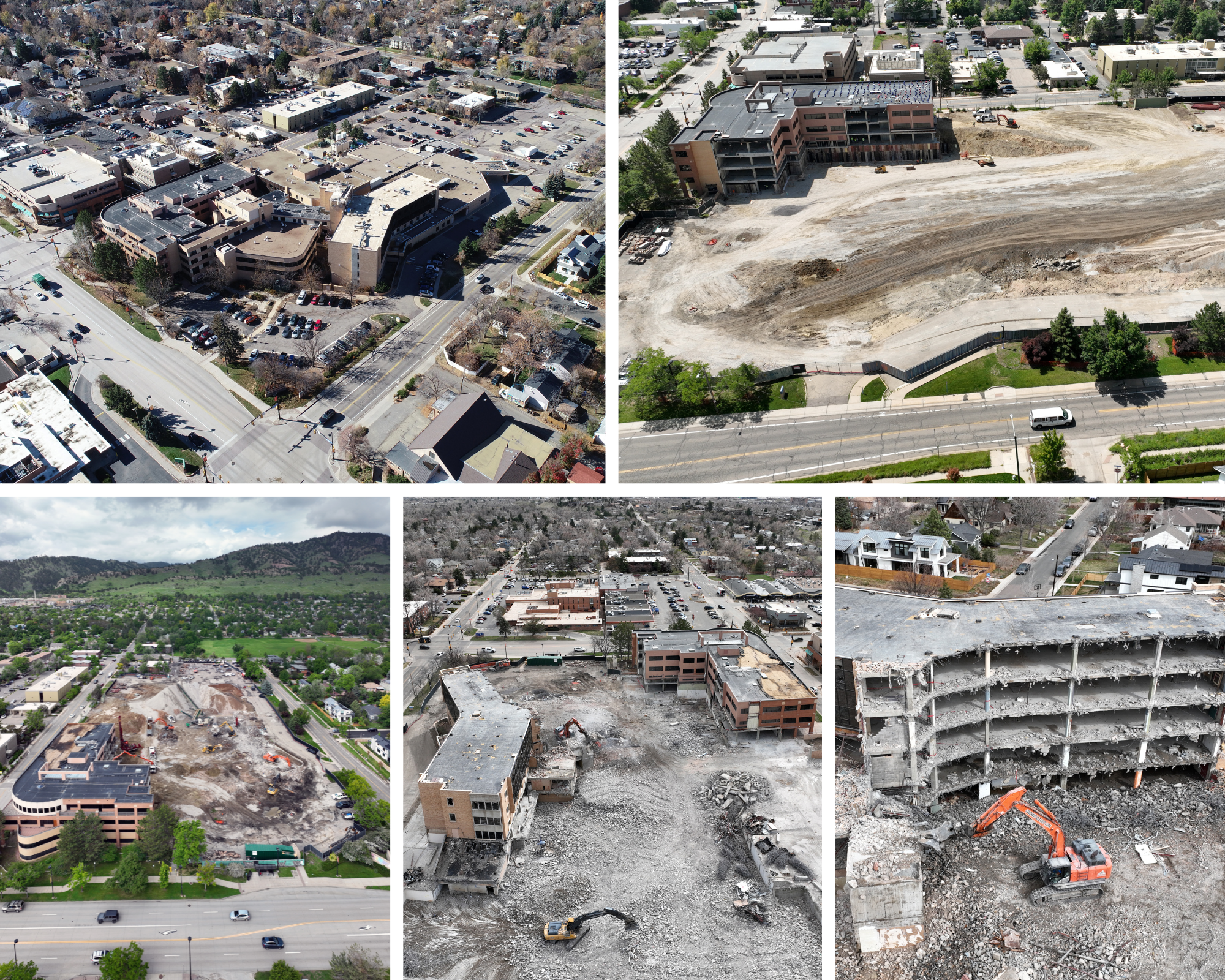 Boulder Community Health hospital deconstruction phases