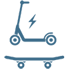 E-scooter and E-skateboard icon