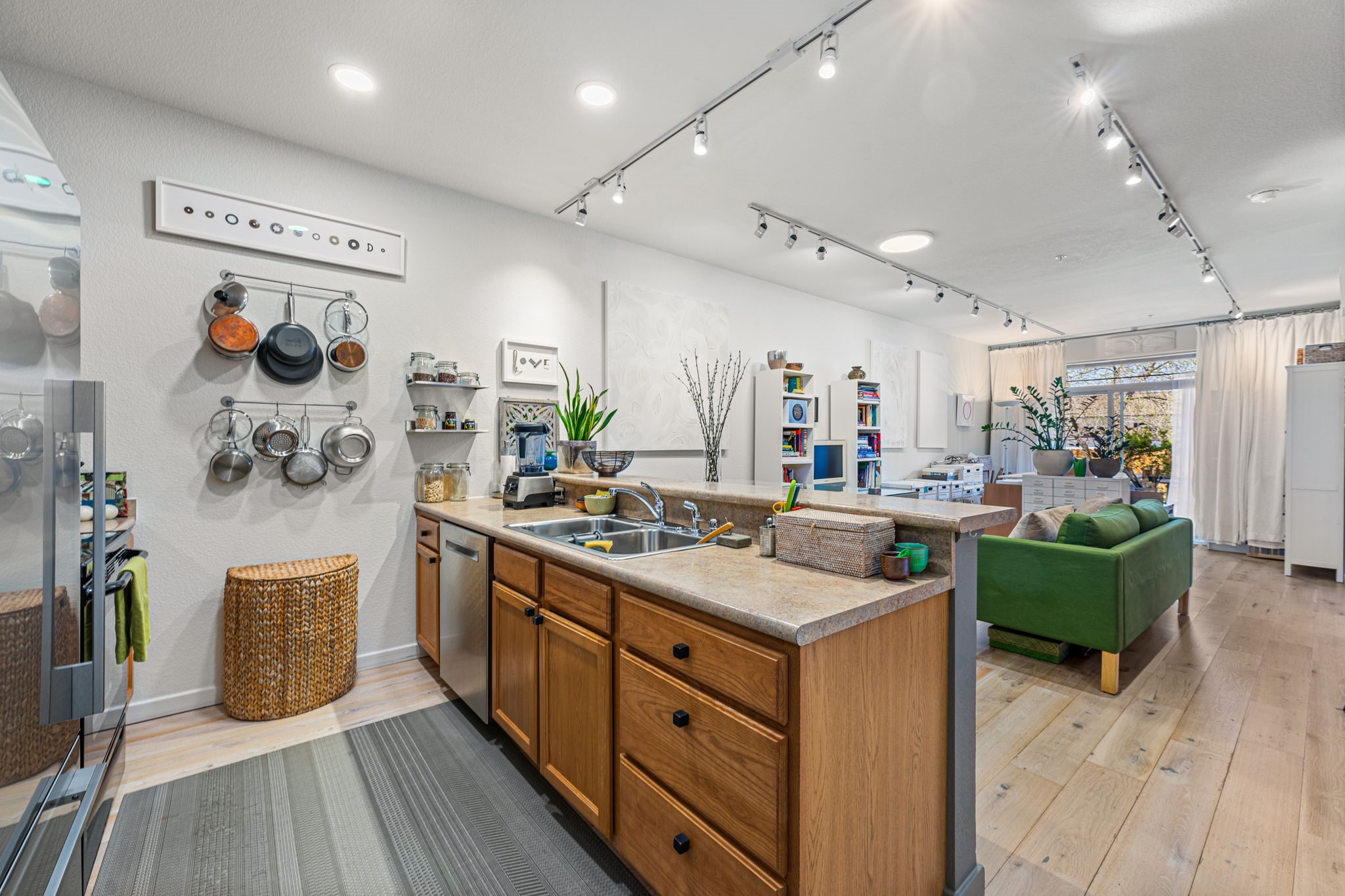 Open space kitchen view