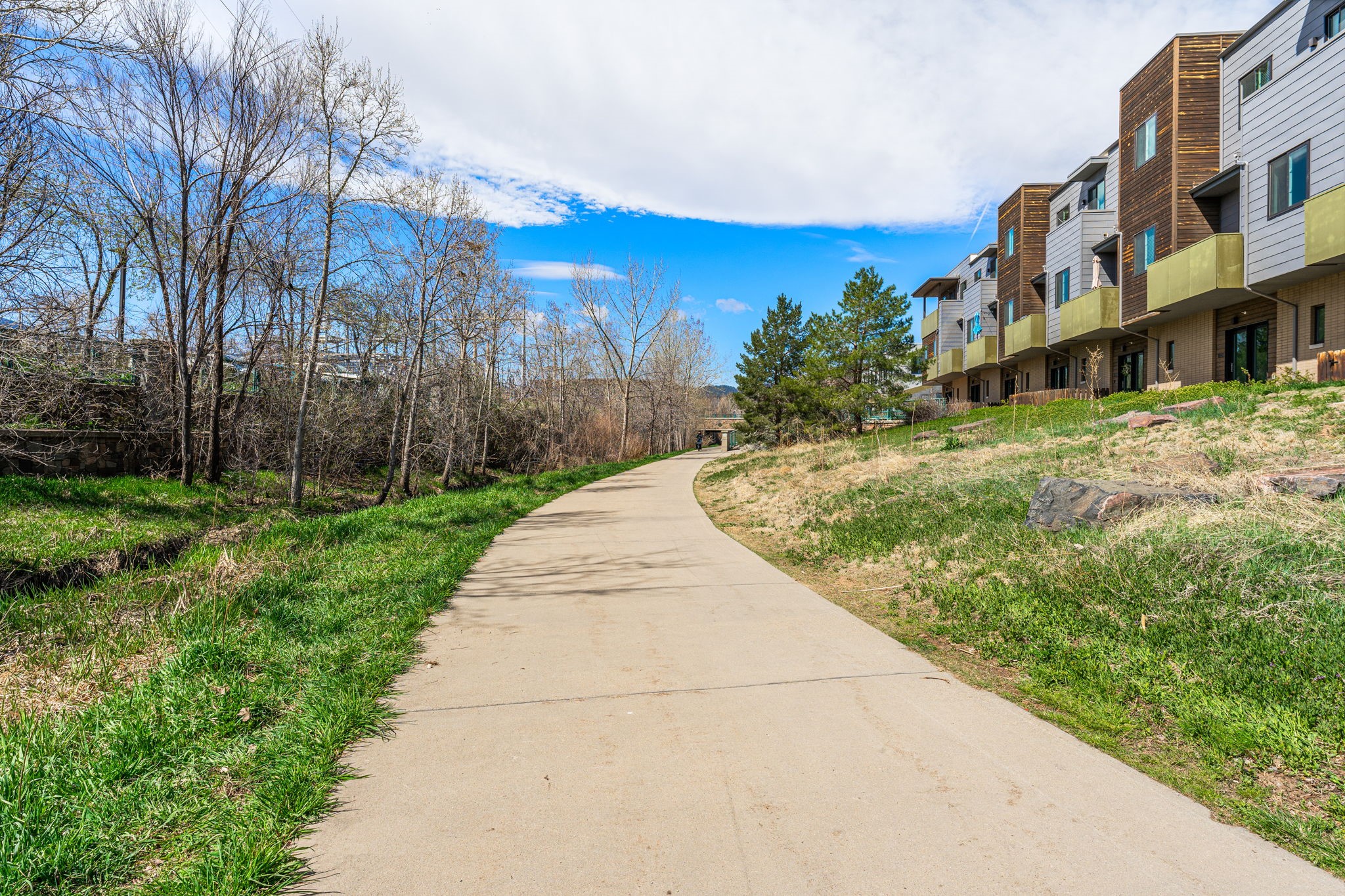 Continues path view looking at other out buildings