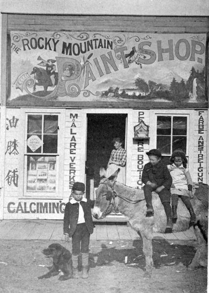 Rocky Mountain Paint Shop at 1136 Pearl Street 1876-1884