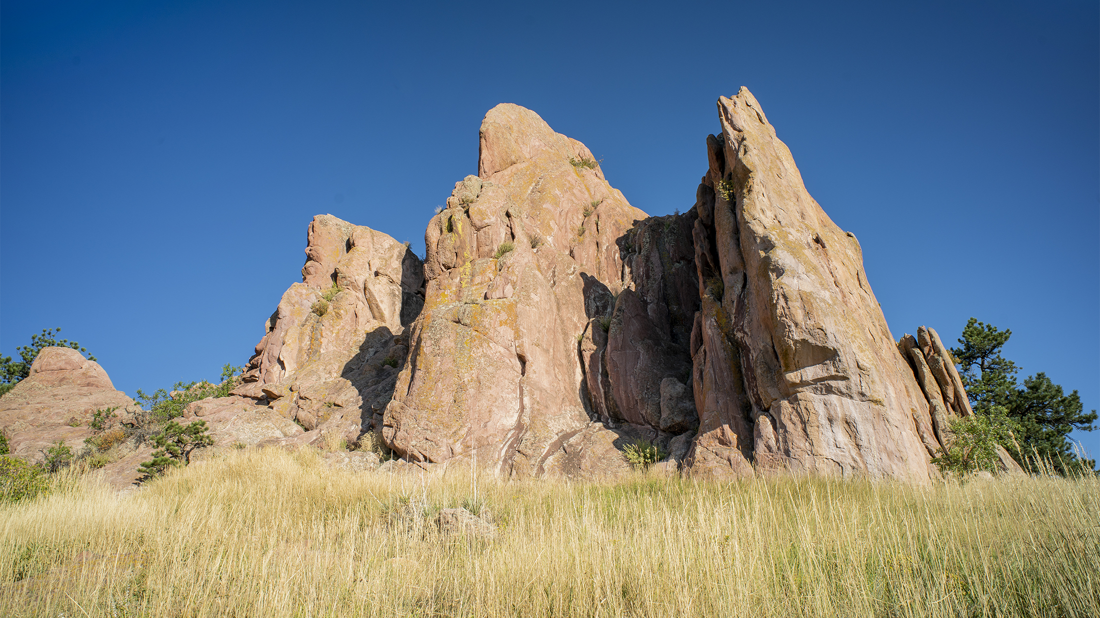 The Red Rocks formation in The Peoples' Crossing in west Boulder