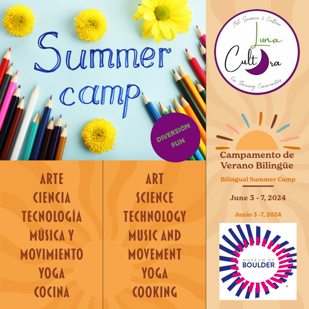 Summer camp flyer with event series details