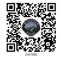 QR code to share information about August 9 shooting