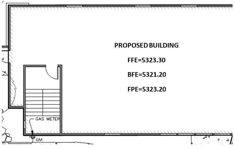 Finished elevation of proposed building