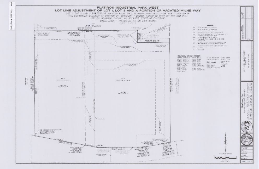 Second sample plot showing requirements for lot line adjustment 