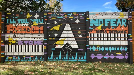 Creative neighborhoods mural.