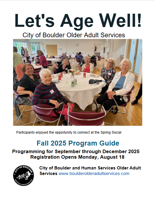 Older Adult Services Guide | City of Boulder