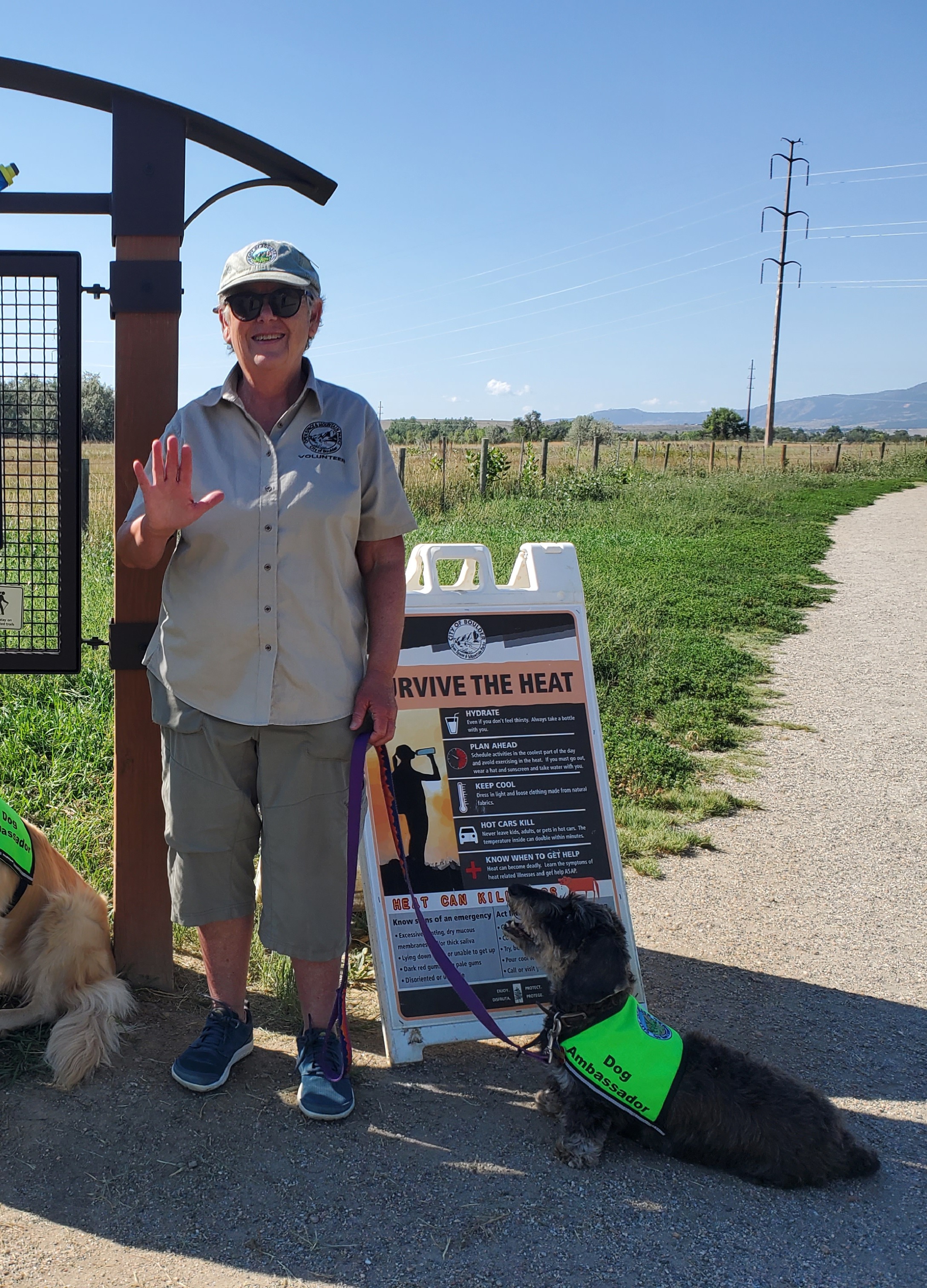 OSMP Dog Ambassador, Prudence Carter, and her dog.