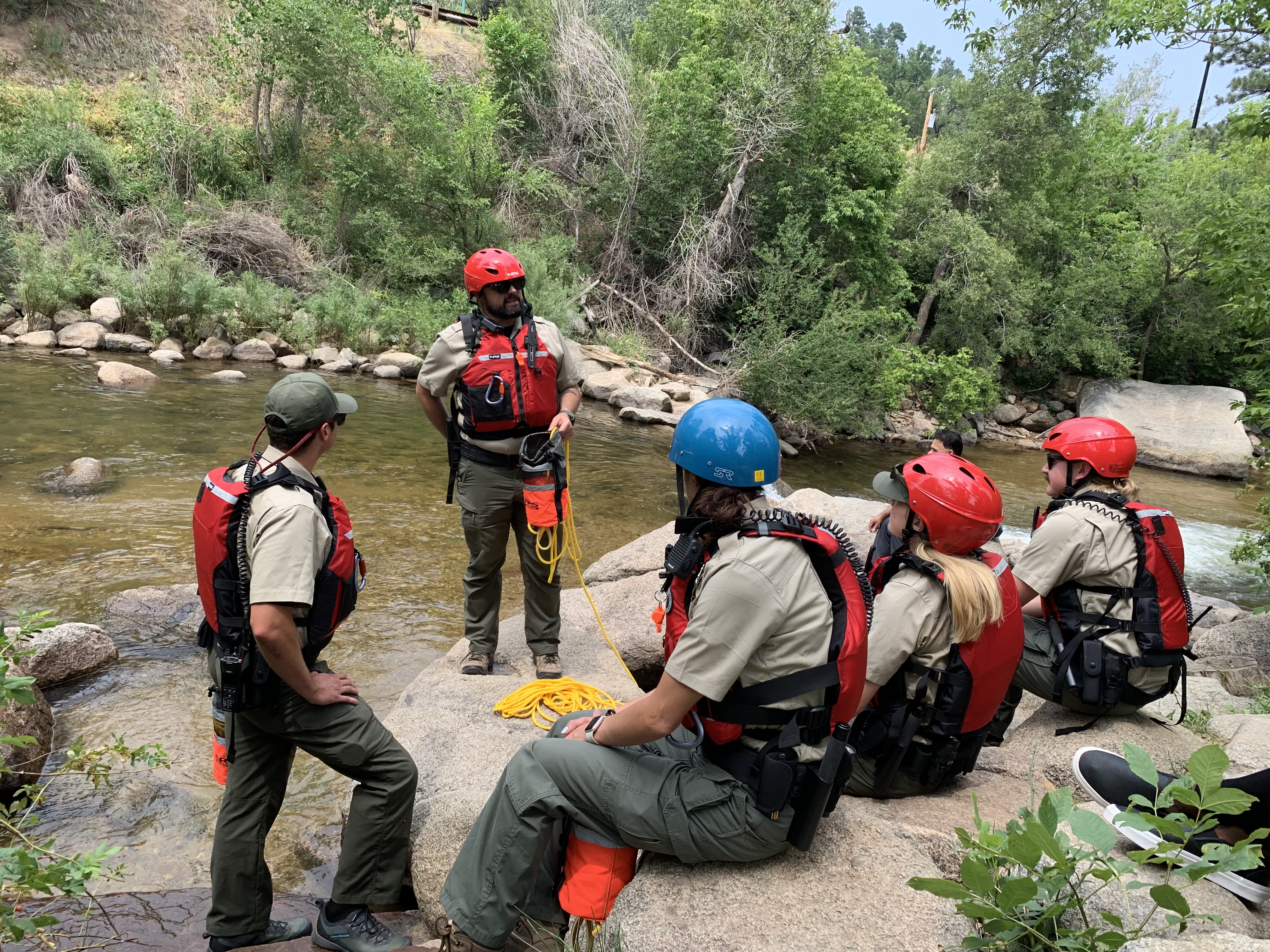 Urban Rangers learning water safety
