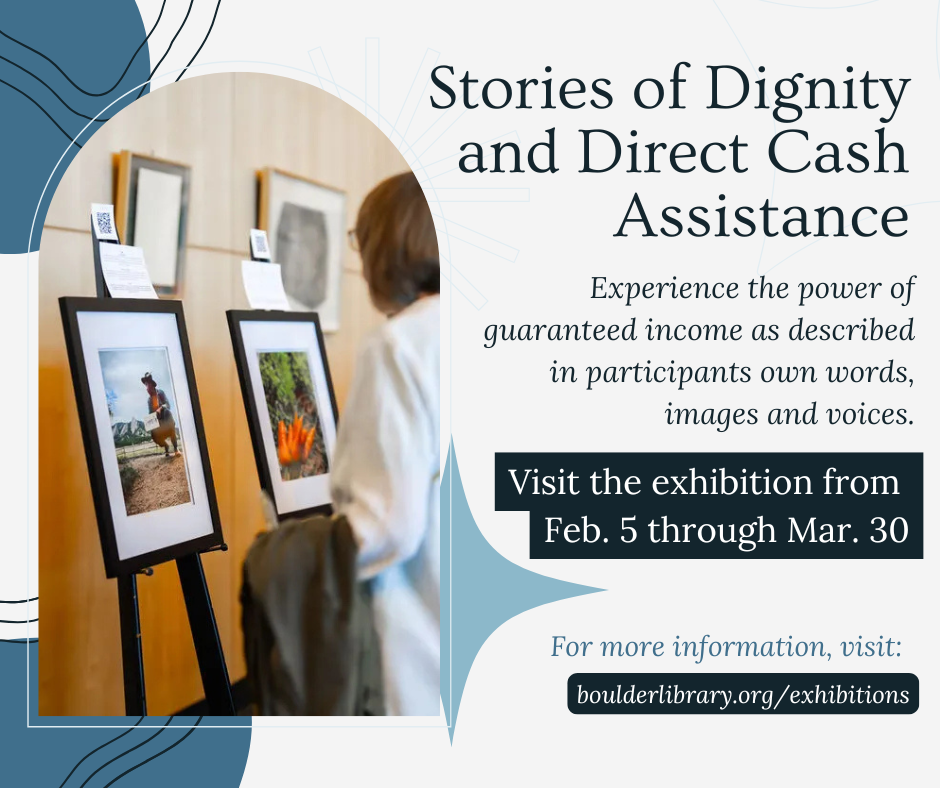 Graphic announcing exhibition details. All details listed below.