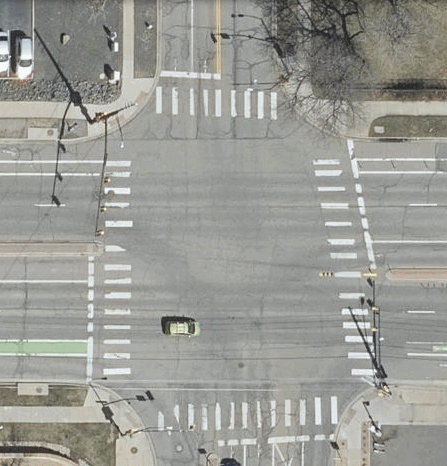 Mohawk at Baseline intersection aerial