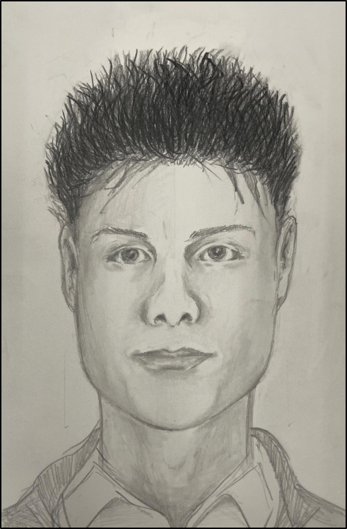 Gold bars fraud suspect sketch
