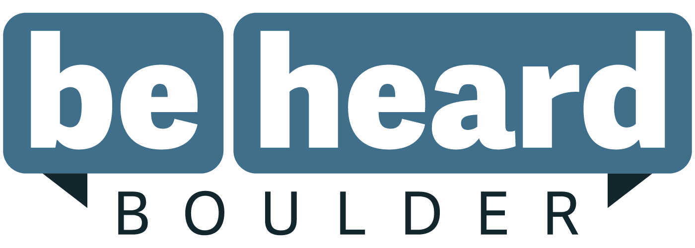 Be Heard Boulder Logo