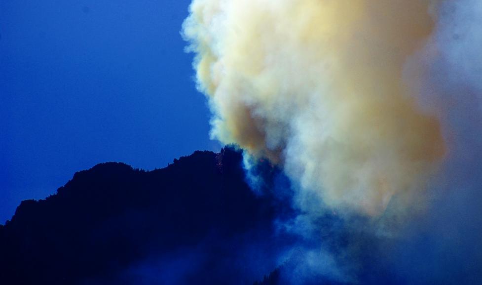 Forest fire near Boulder CO