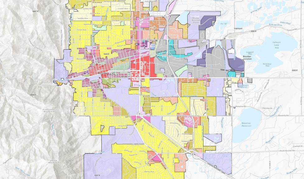 Boulder zoning map