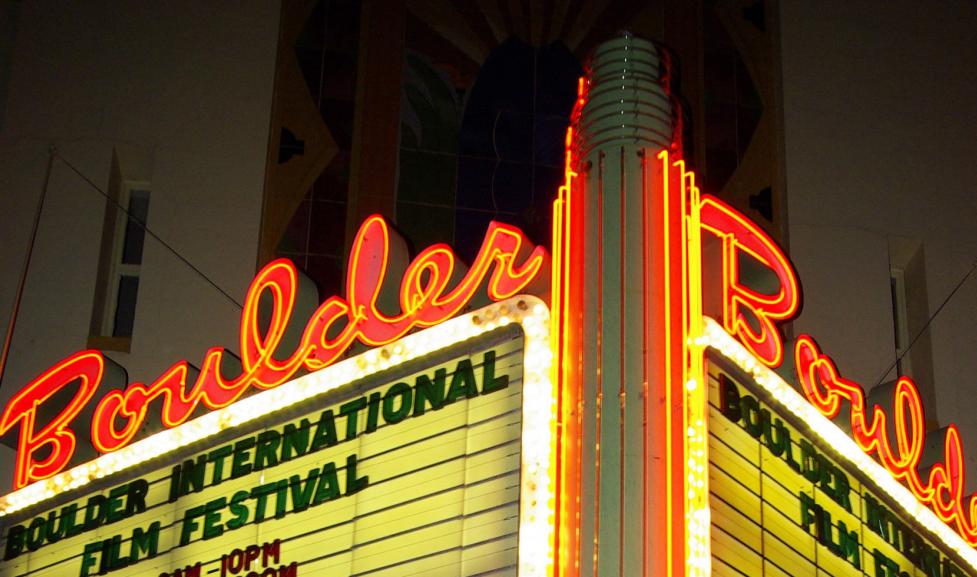 Boulder Film Festival sign