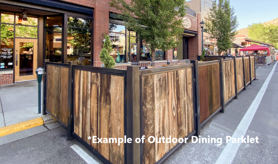 Example of Outdoor Dining Parklet