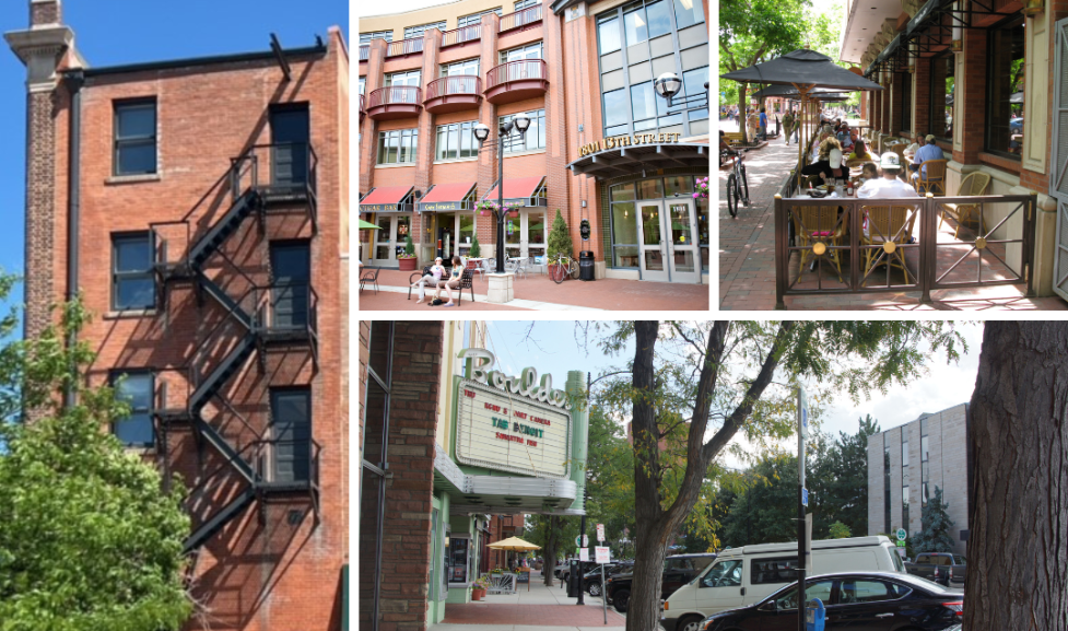 Examples of revocables, including outdoor patios, overhead signage and awnings, and external stairs.