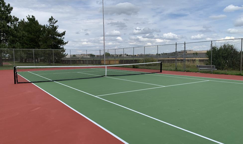 Tennis court at Tom Watson Park