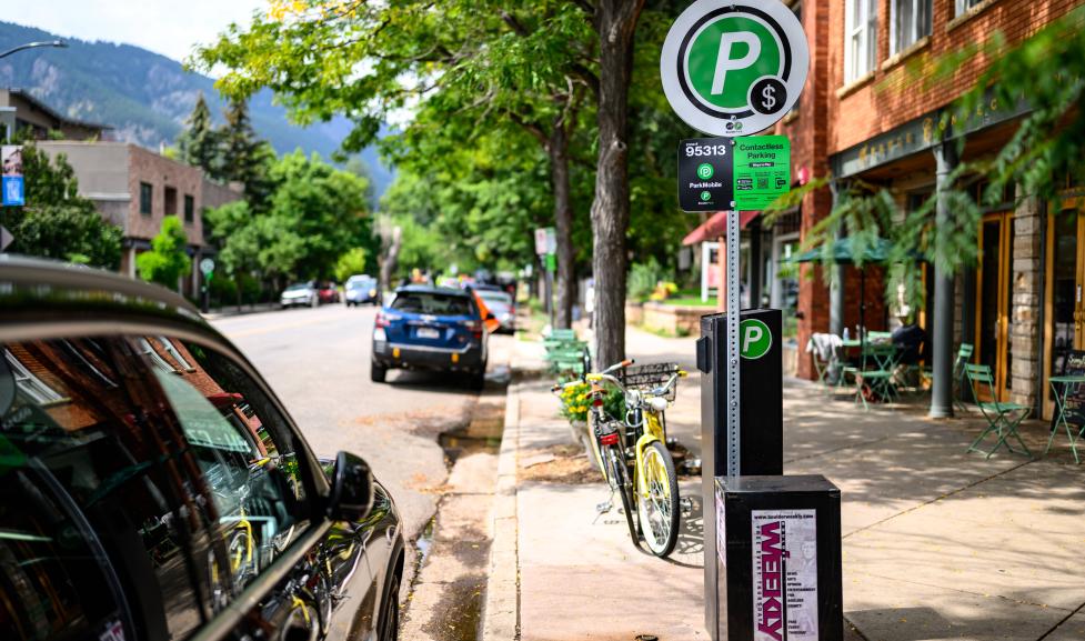 On street parking signage