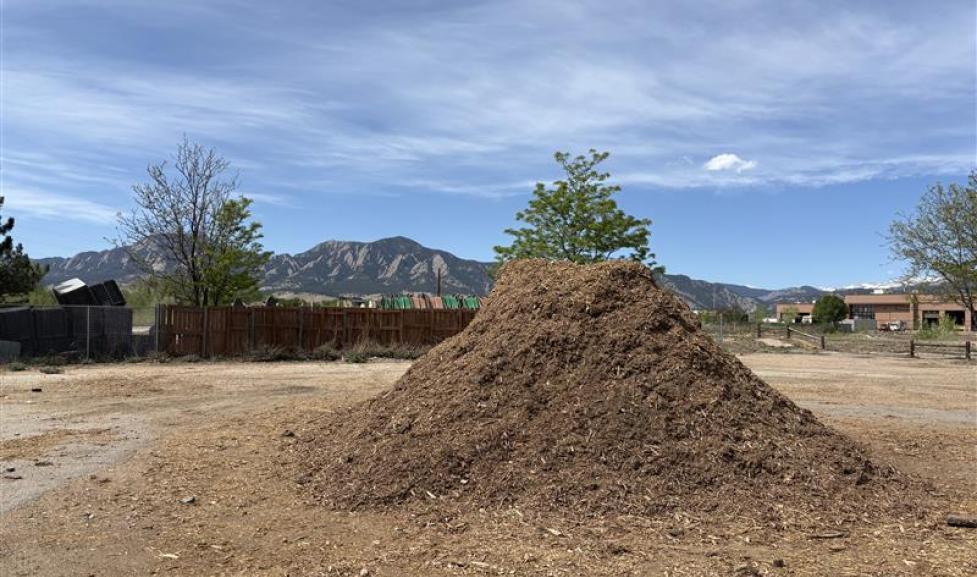 City of Boulder's mulch pile