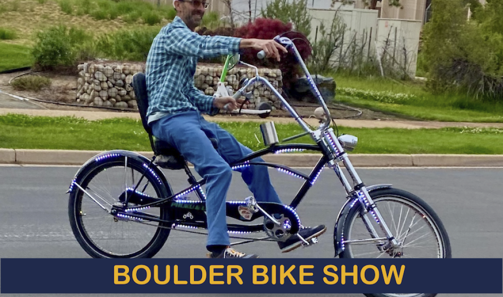 person riding modded manual bike